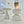 Caoria Accent Side Table Off-White Terazzo Effect