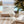 Caoria Accent Side Table Off-White Terazzo Effect