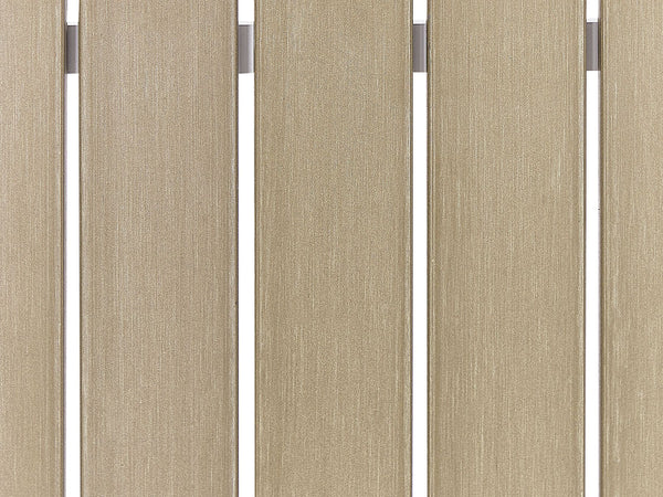 Messina Garden Side Table Light Wood and White