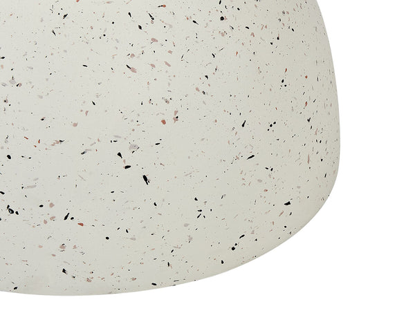 Caoria Accent Side Table Off-White Terazzo Effect