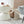Caoria Accent Side Table Off-White Terazzo Effect