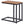 Messina Garden Side Table Light Wood and Black