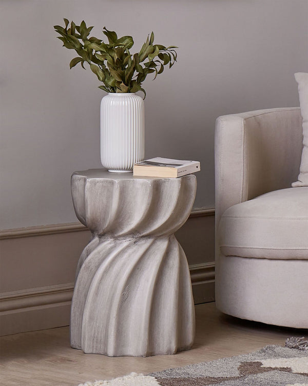 Algua Accent Side Table Grey