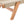 Wooden Reclining Sun Lounger Beige Prossedi
