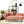 Caoria Accent Side Table Off-White Terazzo Effect