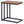 Messina Garden Side Table Light Wood and Black
