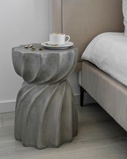 Algua Accent Side Table Grey