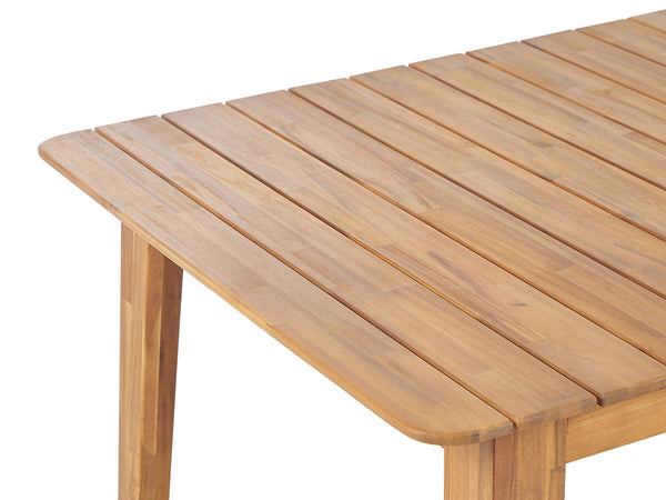 Fornelli Garden Dining Set 6 Seater Acacia Wood Brown