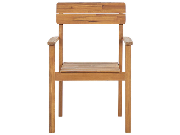 Fornelli Garden Dining Set 6 Seater Acacia Wood Brown