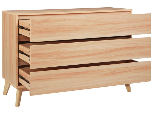 Sardis 3 Drawer Chest Light Wood