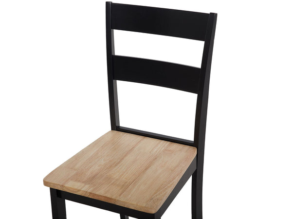 Dining Set GEORGIA Wood Brown/ Black 6 Seater
