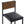 Dining Set BURTON Brown/ Black 4 Seater