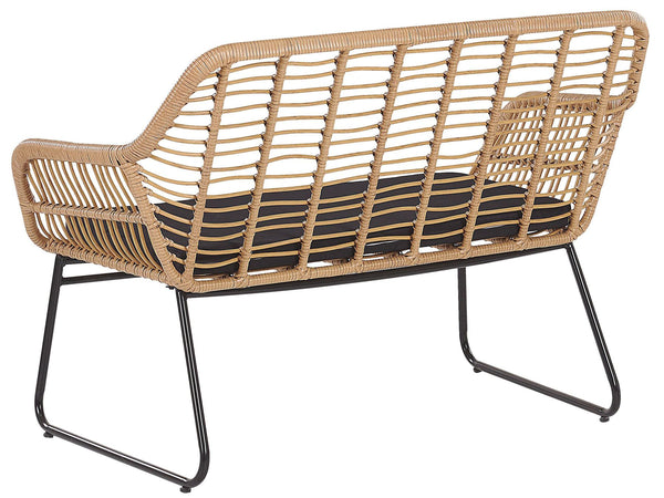 Garden Lounge Set with Table 4 Seater Minori PE Rattan Beige