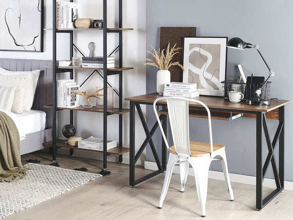 Home Office Desk 120 x 60 cm Dark Wood Darby