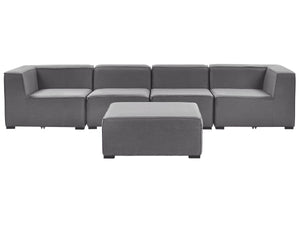 Garden Sofa with Ottoman 4 Seater AREZZO Modular Grey