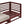 Garden Sofa 3 Seater Trani Modular Certified Acacia Wood Dark Red