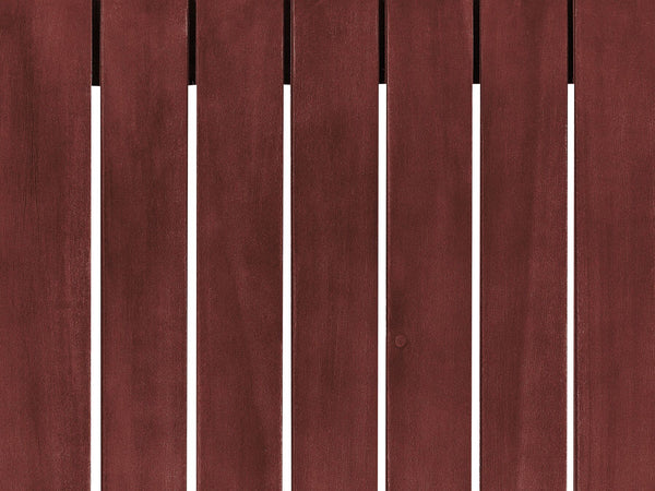 Garden Sofa 3 Seater Trani Modular Certified Acacia Wood Dark Red