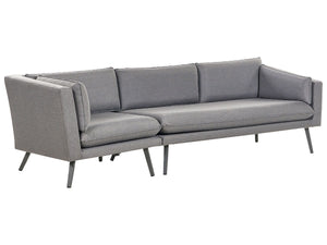 Garden Sofa 3 Seater LORETELLO Left Hand Grey
