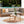Garden Sofa 3 Seater Trani Modular Certified Acacia Wood Light Brown