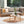 Garden Sofa 3 Seater Trani Modular Certified Acacia Wood Light Brown