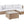 Garden Corner Sofa with Table 4 Seater SANO Left Hand Modular PE Rattan Natural
