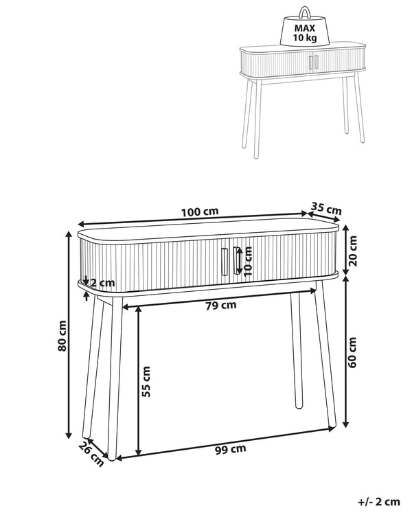Console Table Selah Light Brown