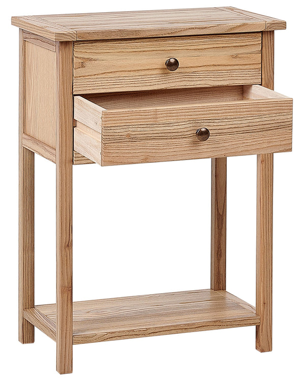 Console Table SALTON Wood Light Brown