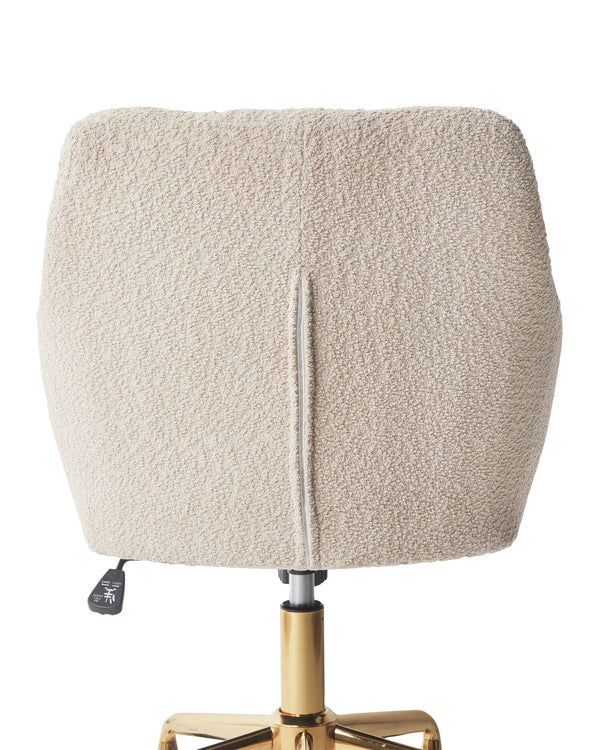 Teddy Fabric Office Chair Beige Palmdale