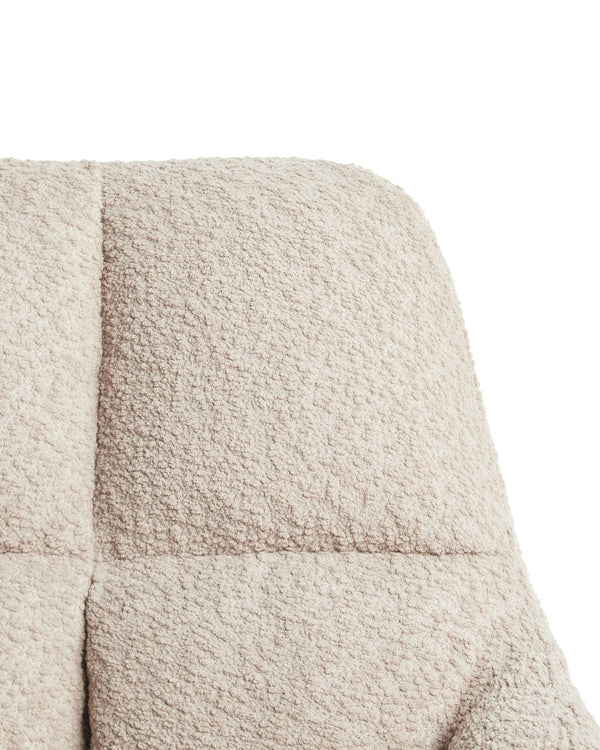 Teddy Fabric Office Chair Beige Palmdale