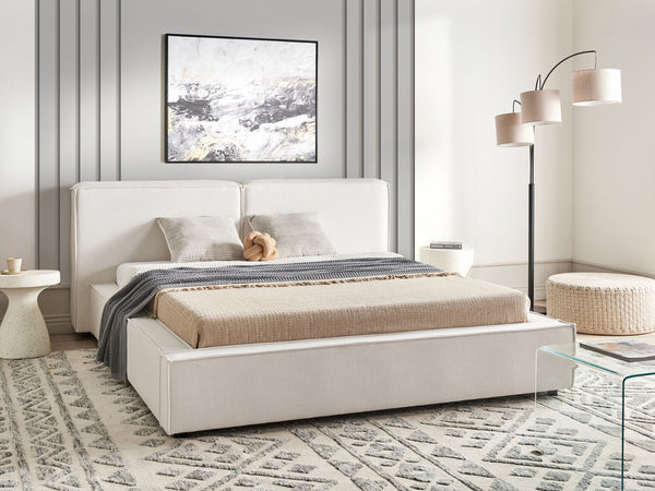 Bed Fabric 160 x 200 cm (EU King Size) Off-White Linards