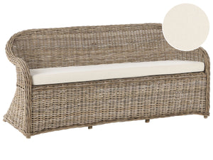 Garden Sofa 3 Seater SUSUA Rattan Natural