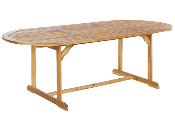 Maui II Garden Dining Set 8 Seater with Cushions Acacia Wood Dark Red