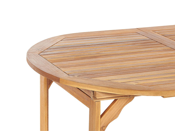 Maui II Garden Dining Set 8 Seater with Cushions Acacia Wood Dark Red