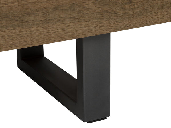 Timber 3 Door Sideboard Dark Wood