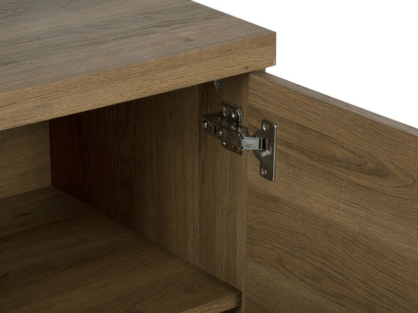 Timber 3 Door Sideboard Dark Wood