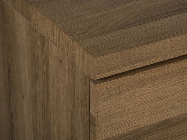 Timber 3 Door Sideboard Dark Wood