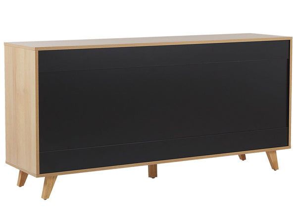 Ilion 3 Drawer Sideboard Light Wood with White